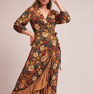 Farm Rio X Anthropologie Madrid Wrap Maxidress